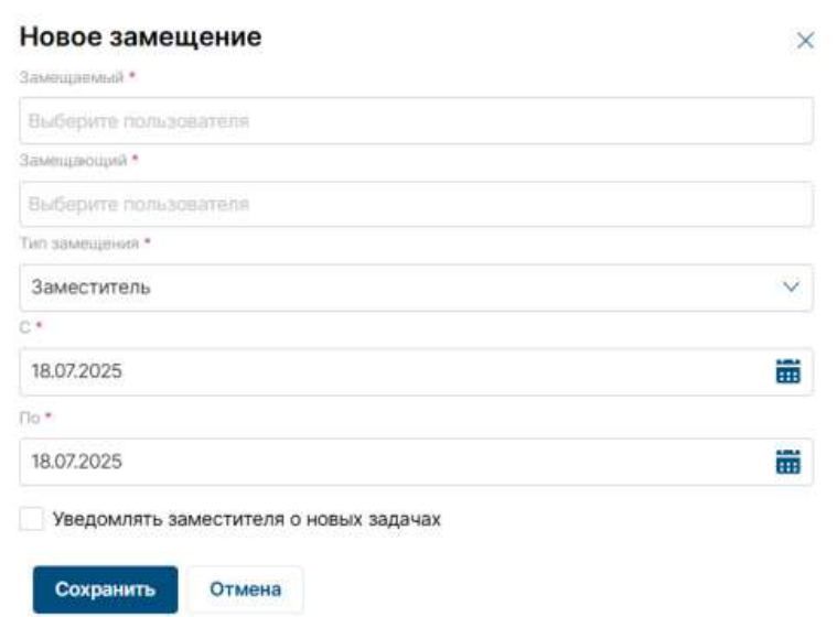 Замещение пользователей: иллюстрация 2